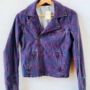 NWT Maje Blouson Perfecto jacquard jacket